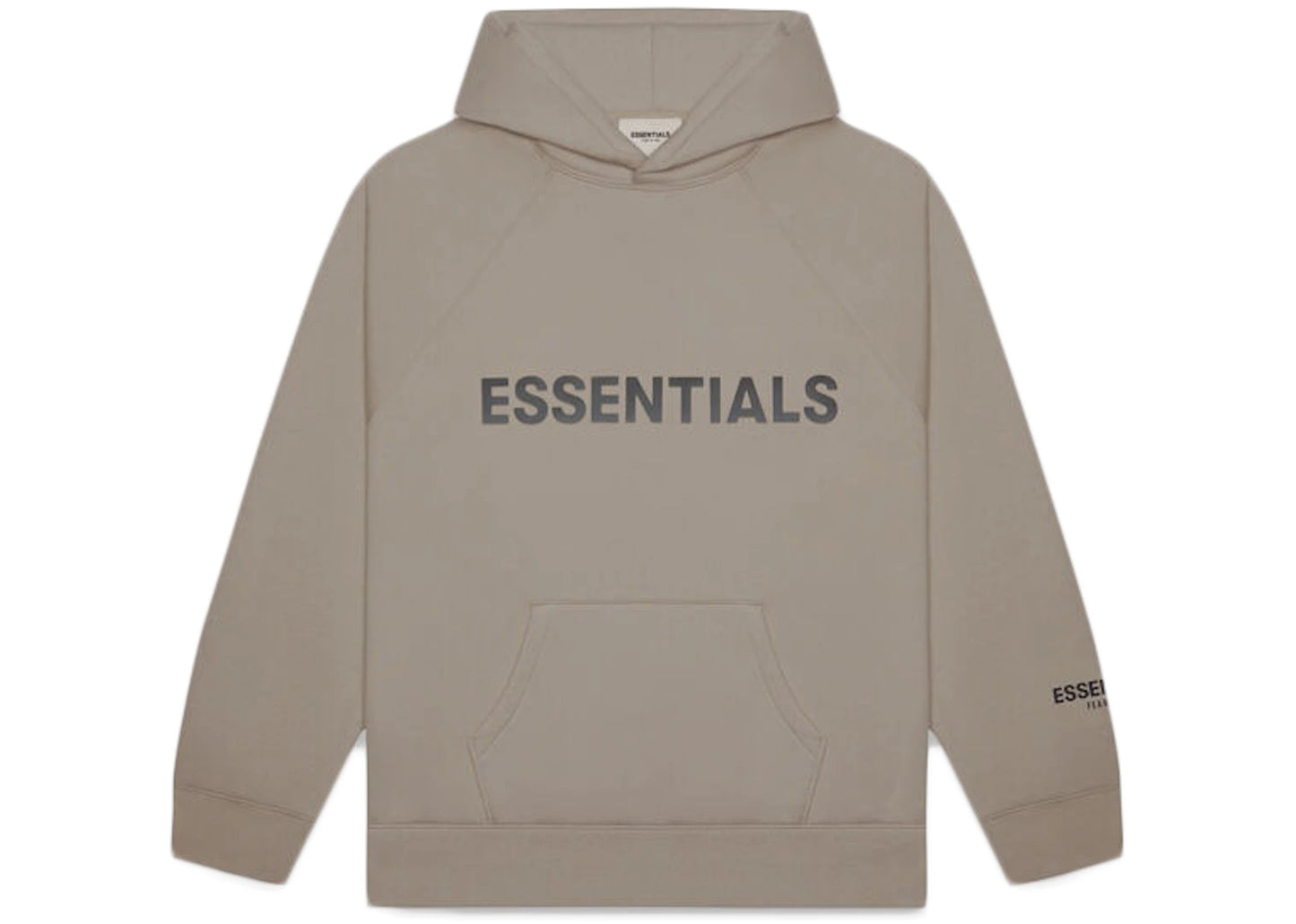 Fear of God Essentials Pullover Hoodie Applique Logo Taupe