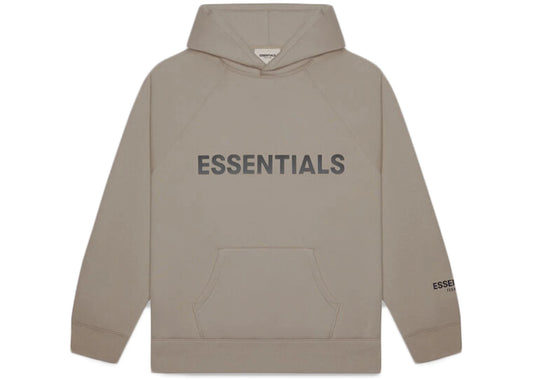 Fear of God Essentials Pullover Hoodie Applique Logo Taupe