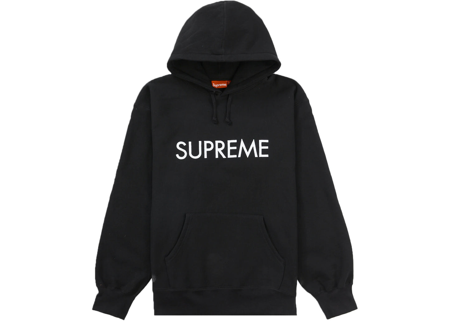 Supreme Capital Hooded Sweatshirt Black