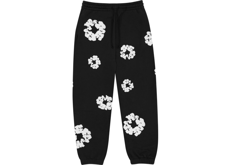 Denim Tears The Cotton Wreath Sweatpants Black