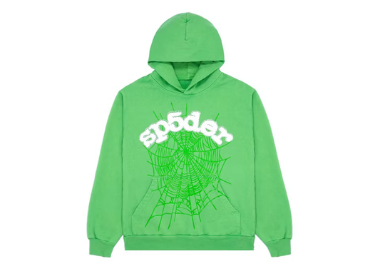 Sp5der Web Hoodie Slime Green